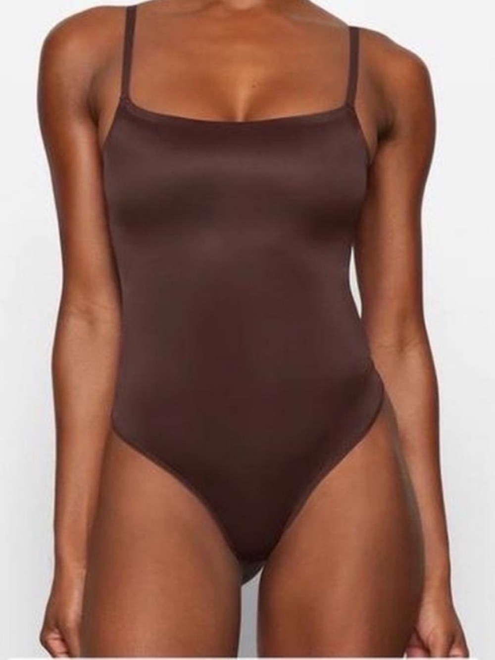 Barely There Scoop Neck Shapewear Thong Bodysuit